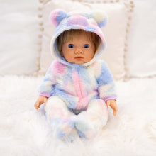 Load image into Gallery viewer, TINY TREASURES - Rainbow Teddy Outfit (for 17&quot; Baby Dolls)
