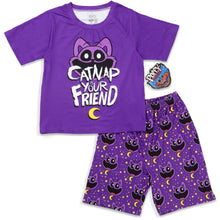 Load image into Gallery viewer, POPPY PLAYTIME - CatNap Smiling Critters Short-Sleeve Pajamas Set (Kids Unisex)
