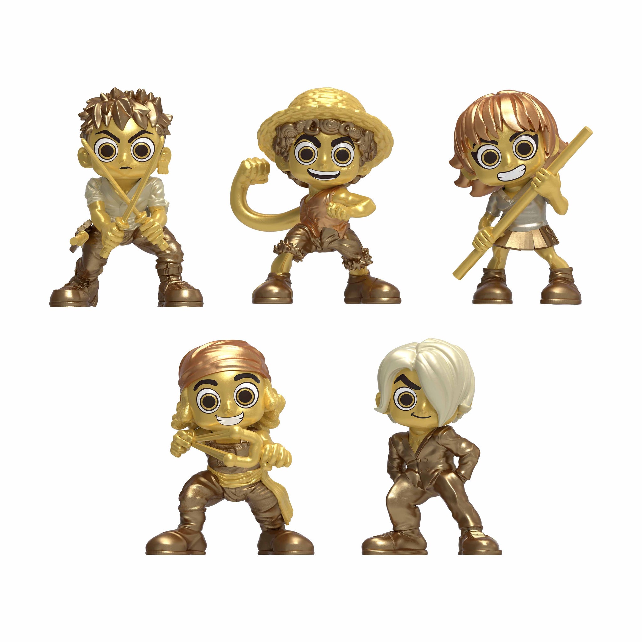 ONE PIECE - Treasure Chest Gold Minifigure 5-Pack (2.5