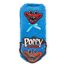 Load image into Gallery viewer, POPPY PLAYTIME - Huggy Wuggy Fuzzy Socks 2-Pack (w/ Embroidered Patch &amp; 3D Bow, Unisex)
