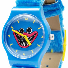 Load image into Gallery viewer, POPPY PLAYTIME - Huggy Wuggy Wrist Watch (Adjustable Watch w/ Fuzzy Fur Straps)

