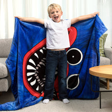 Load image into Gallery viewer, POPPY PLAYTIME - Huggy Wuggy Double-Sided Fleece Blanket (50 x 60&quot;, Series 1)
