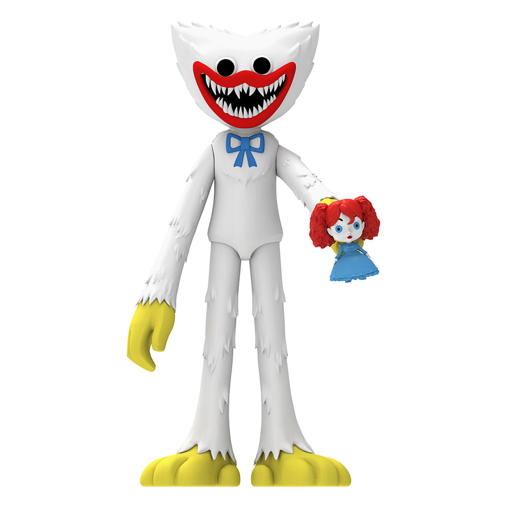 POPPY PLAYTIME - White Huggy Wuggy Action Figure (5” Tall Posable Figu ...