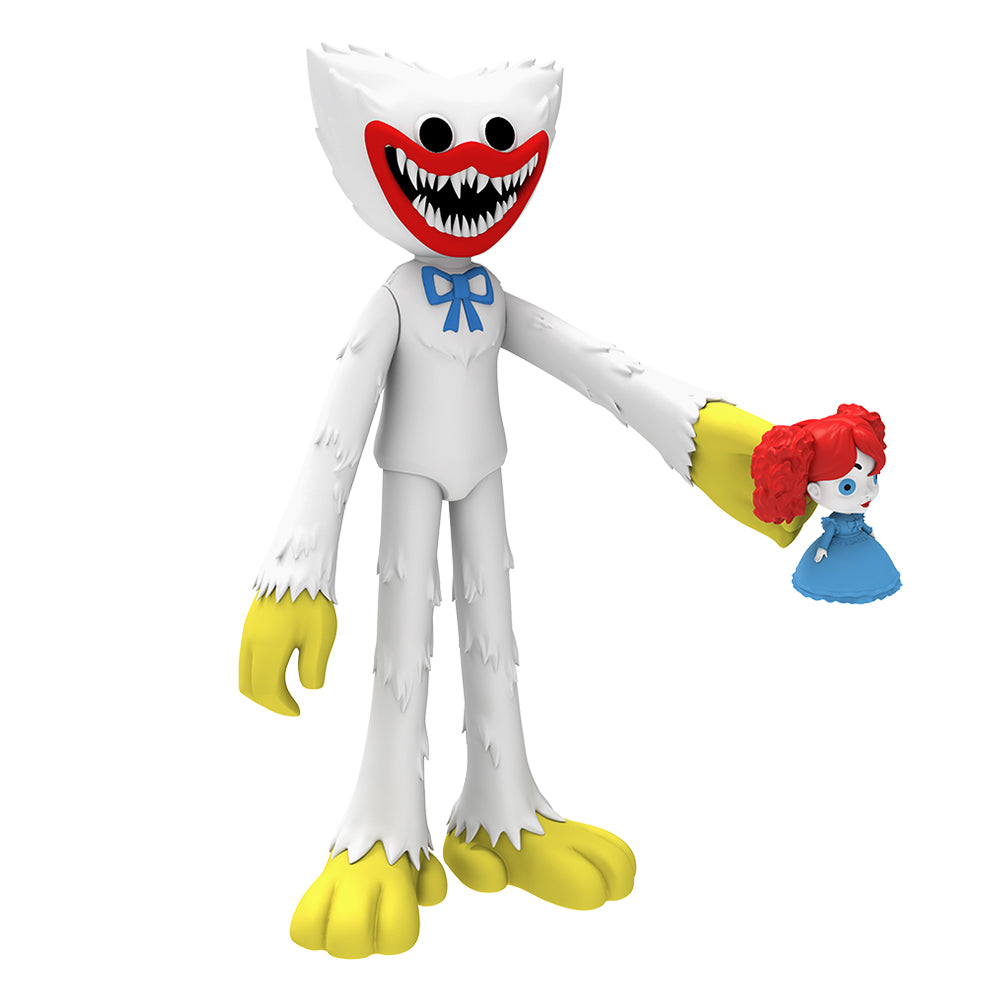 POPPY PLAYTIME - White Huggy Wuggy Action Figure (5” Tall Posable