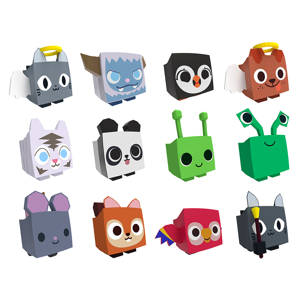 PET SIMULATOR Mystery Pet Minifigures 4-Pack (Four Mystery Eggs