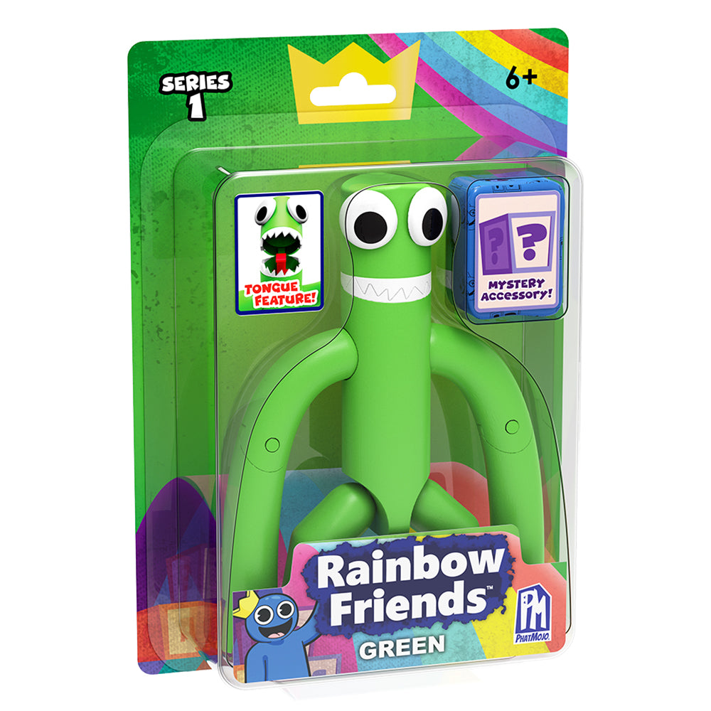 RAINBOW FRIENDS – Green Action Figure (5 Tall Posable Figure, Series 1)