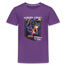 Load image into Gallery viewer, POPPY PLAYTIME - Nobody Leaves T-Shirt (Youth) - purple
