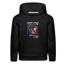 Load image into Gallery viewer, POPPY PLAYTIME - Nobody Leaves Hoodie (Youth) - charcoal grey
