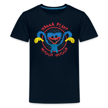 Load image into Gallery viewer, POPPY PLAYTIME - Wanna Play? T-Shirt (Youth) - deep navy
