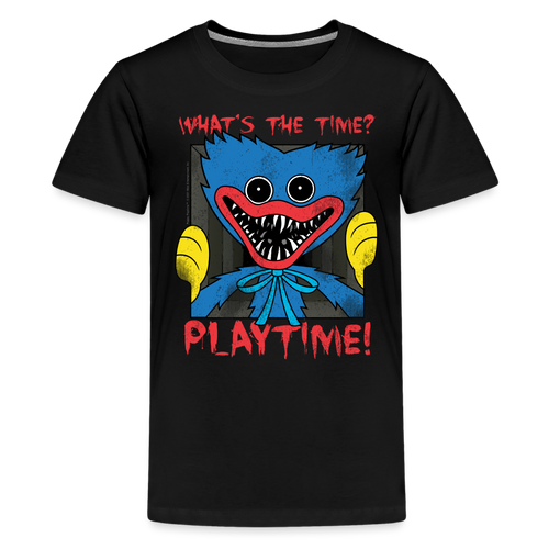 POPPY PLAYTIME - What's the Time? T-Shirt (Youth) - black