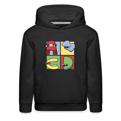 ALPHABET LORE - ABCD Hoodie (Youth) - black