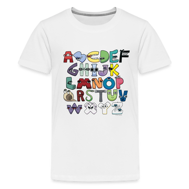 ALPHABET LORE - A to Z T-Shirt (Youth) - white