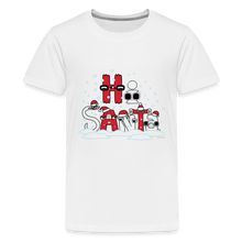 Load image into Gallery viewer, ALPHABET LORE - Hi Santa T-Shirt (Youth) - white
