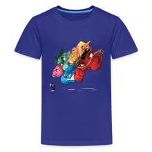 Load image into Gallery viewer, ALPHABET LORE - LMNOP Attack T-Shirt (Youth) - royal blue
