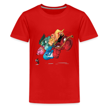 Load image into Gallery viewer, ALPHABET LORE - LMNOP Attack T-Shirt (Youth) - red
