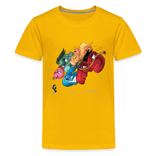 Load image into Gallery viewer, ALPHABET LORE - LMNOP Attack T-Shirt (Youth) - sun yellow
