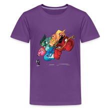Load image into Gallery viewer, ALPHABET LORE - LMNOP Attack T-Shirt (Youth) - purple
