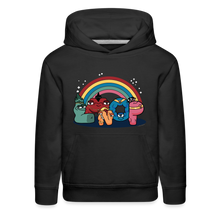 Load image into Gallery viewer, ALPHABET LORE - LMNOP Rainbow Hoodie (Youth) - black
