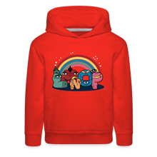 Load image into Gallery viewer, ALPHABET LORE - LMNOP Rainbow Hoodie (Youth) - red
