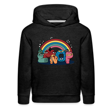 Load image into Gallery viewer, ALPHABET LORE - LMNOP Rainbow Hoodie (Youth) - charcoal grey
