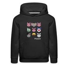 Load image into Gallery viewer, PIGGY - Piggy Faces Hoodie (Youth) - black
