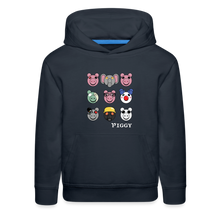 Load image into Gallery viewer, PIGGY - Piggy Faces Hoodie (Youth) - navy
