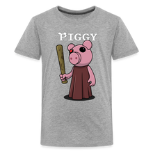 Load image into Gallery viewer, PIGGY - Piggy Logo T-Shirt (Youth) - heather gray
