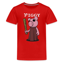 Load image into Gallery viewer, PIGGY - Piggy Logo T-Shirt (Youth) - red
