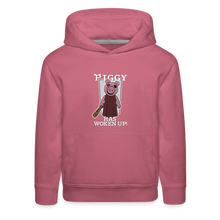 Load image into Gallery viewer, PIGGY - Piggy Has Woken Up Hoodie (Youth) - mauve
