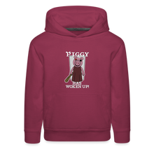 Load image into Gallery viewer, PIGGY - Piggy Has Woken Up Hoodie (Youth) - burgundy
