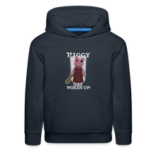 Load image into Gallery viewer, PIGGY - Piggy Has Woken Up Hoodie (Youth) - navy
