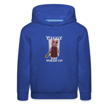 Load image into Gallery viewer, PIGGY - Piggy Has Woken Up Hoodie (Youth) - royal blue
