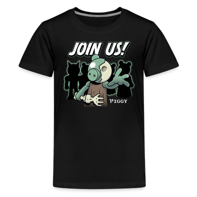 PIGGY - Piggy Join Us! T-Shirt (Youth) - black