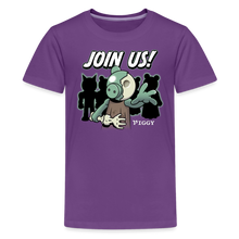 Load image into Gallery viewer, PIGGY - Piggy Join Us! T-Shirt (Youth) - purple
