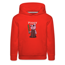 Load image into Gallery viewer, PIGGY - Piggy Logo Hoodie (Youth) - red
