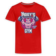 Load image into Gallery viewer, PIGGY - Piggy&#39;s Gym T-Shirt (Youth) - red

