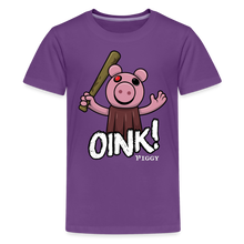 Load image into Gallery viewer, PIGGY - Piggy Oink! T-Shirt (Youth) - purple
