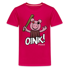 Load image into Gallery viewer, PIGGY - Piggy Oink! T-Shirt (Youth) - dark pink
