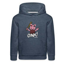 Load image into Gallery viewer, PIGGY - Piggy Oink! Hoodie (Youth) - heather denim
