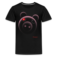 Load image into Gallery viewer, PIGGY - Shadowy Piggy T-Shirt (Youth) - black
