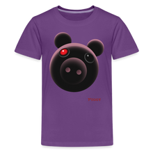 Load image into Gallery viewer, PIGGY - Shadowy Piggy T-Shirt (Youth) - purple
