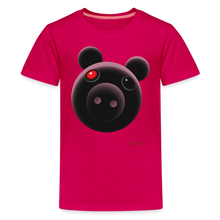 Load image into Gallery viewer, PIGGY - Shadowy Piggy T-Shirt (Youth) - dark pink
