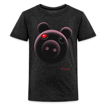 Load image into Gallery viewer, PIGGY - Shadowy Piggy T-Shirt (Youth) - charcoal grey
