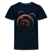 Load image into Gallery viewer, PIGGY - Shadowy Piggy T-Shirt (Youth) - deep navy
