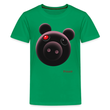 Load image into Gallery viewer, PIGGY - Shadowy Piggy T-Shirt (Youth) - kelly green
