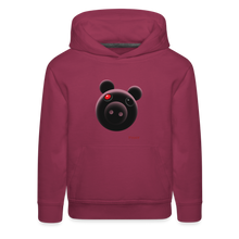 Load image into Gallery viewer, PIGGY - Shadowy Piggy Hoodie (Youth) - burgundy
