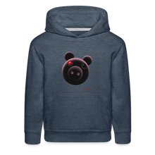 Load image into Gallery viewer, PIGGY - Shadowy Piggy Hoodie (Youth) - heather denim
