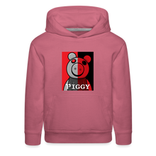 Load image into Gallery viewer, PIGGY - Split-Face Piggy Hoodie (Youth) - mauve
