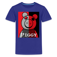 Load image into Gallery viewer, PIGGY - Split-Face Piggy T-Shirt (Youth) - royal blue
