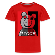 Load image into Gallery viewer, PIGGY - Split-Face Piggy T-Shirt (Youth) - red
